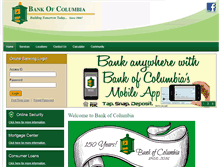 Tablet Screenshot of bankcolumbia.com